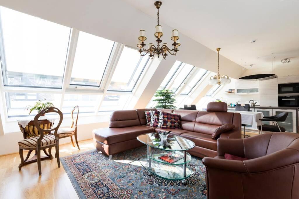 维也纳Grosses Penthouse #12 Mit Terrasse Und Aussicht公寓 外观 照片