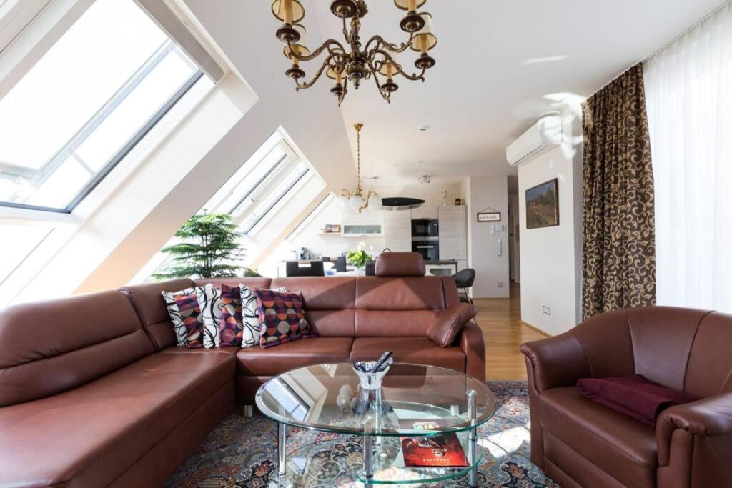 维也纳Grosses Penthouse #12 Mit Terrasse Und Aussicht公寓 外观 照片