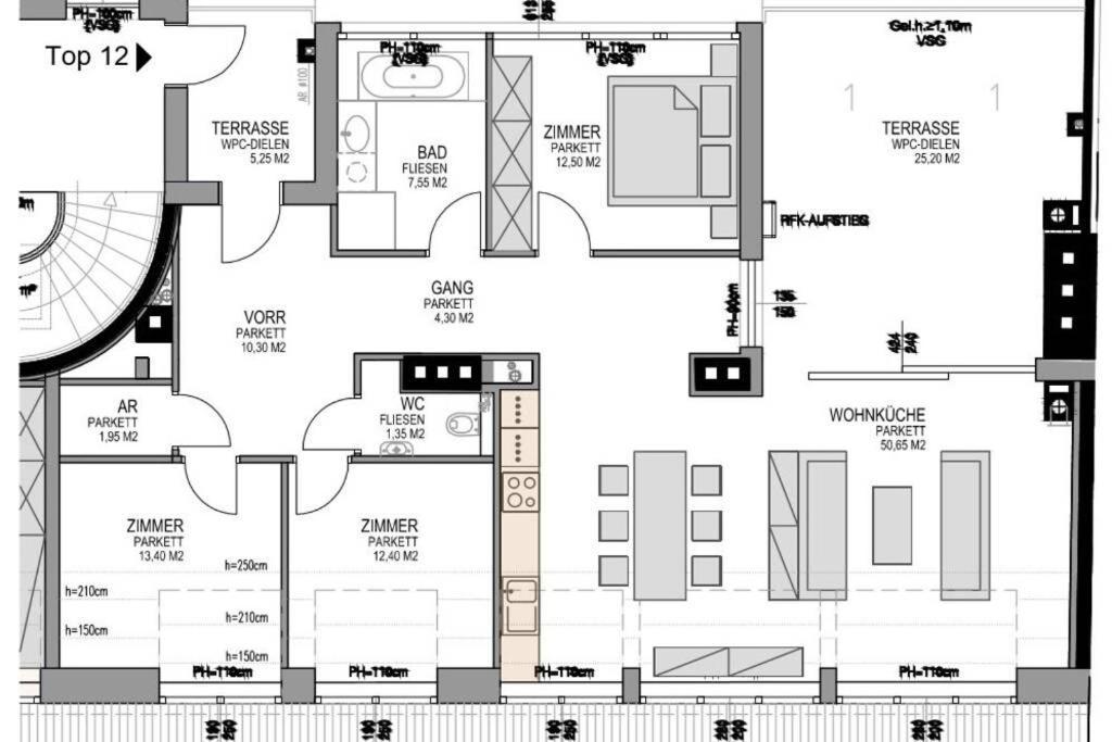 维也纳Grosses Penthouse #12 Mit Terrasse Und Aussicht公寓 外观 照片